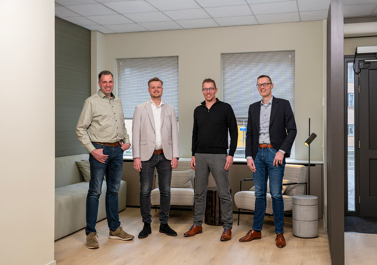 Met vier directieleden de toekomst tegemoet